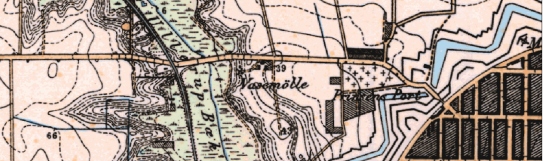 Kort over Fredericia fra 1870.