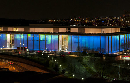 Kennedycentret i Washington i smuk belysning under Nordic Cool Festival i 2013