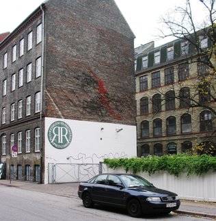 Foto af Rud Rasmussens bygninger på Nørrebro.