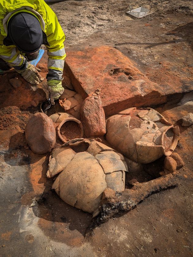 Depotfundet under udgravning