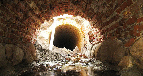 Den hemmelige tunnel ved Christiansborg har været gemt og glemt i hundredvis af år. Foto: SLKS. Den hemmelige tunnel ved Christiansborg har været gemt og glemt i hundredvis af år. Foto: SLKS.