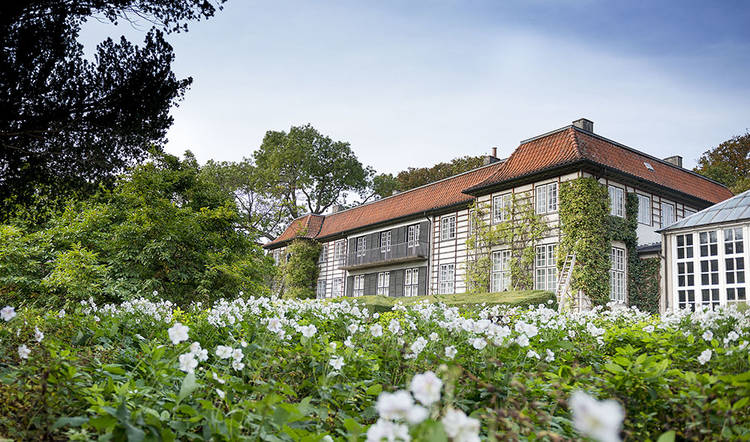 Ordrupgaard, som museet ser ud før byggeriget begynder.