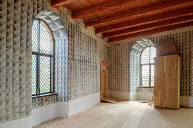 ”Dronningens værelse” på Nyborg Slot er et af de rum, der nu bliver restaureret og konserveret. Foto: Thomas Rahbek. ”Dronningens værelse” på Nyborg Slot er et af de rum, der nu bliver restaureret og konserveret. Foto: Thomas Rahbek.