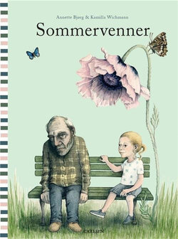 bogforside af ’Sommervenner’ illustreret af Kamilla Wichmann (tekst af Annette Bjørg), Carlsen