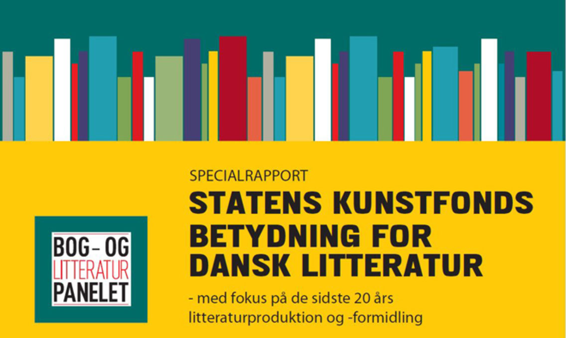 Statens Kunstfonds betydning for dansk litteratur debatteres på digitalt seminar. Foto: Udsnit af rapportens forside.