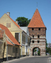 Foto af byporten i Stege og Møns museum.