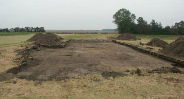Foto af udgravningsfelt ved en af de senere udgravninger