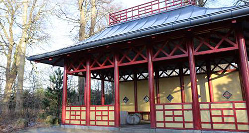Det Kinesiske Tehus i Søndermarken på Frederiksberg. Foto: Gregory Bryan Kobett. Det Kinesiske Tehus i Søndermarken på Frederiksberg. Foto: Gregory Bryan Kobett.