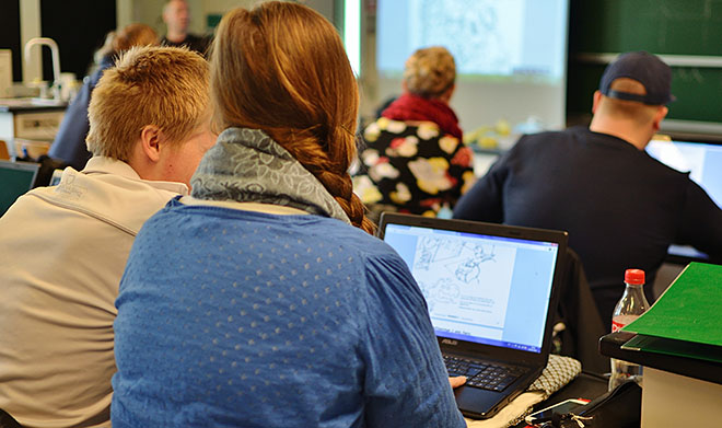 Voksne studerende til undervisning