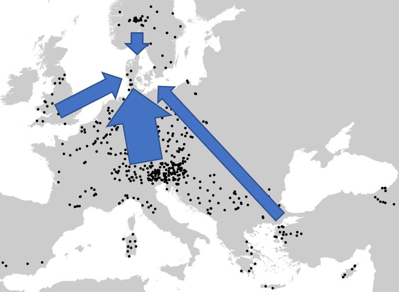 Kort over Europa