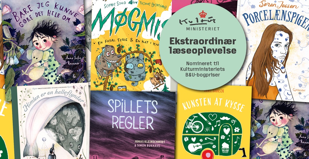 Billedfrise med de seks nominerede.